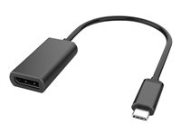 DLH DY-TU4692 - Adaptateur vidéo - USB-C (M) pour DisplayPort (F) - 21 cm - support pour 4K60Hz - noir DY-TU4692